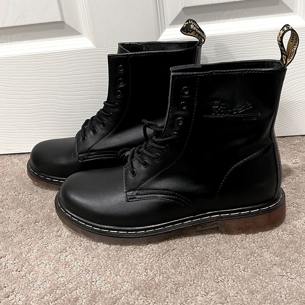 Dr. Martens Black Leather 8-Eye Boots